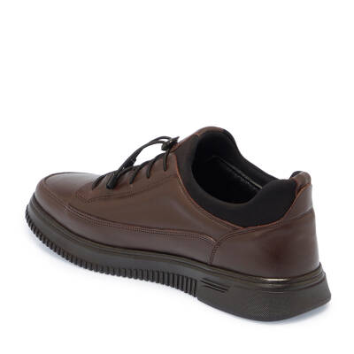  Kahve Deri Erkek Sneaker - E24S1AY57247-A24 - 2