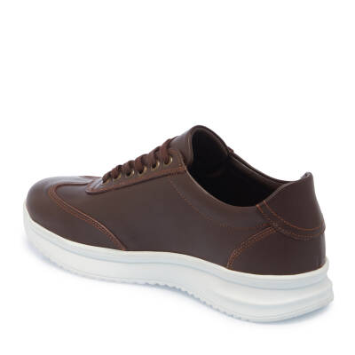 Kahve Deri Erkek Sneaker - E25I1AY57304-A24 - 2