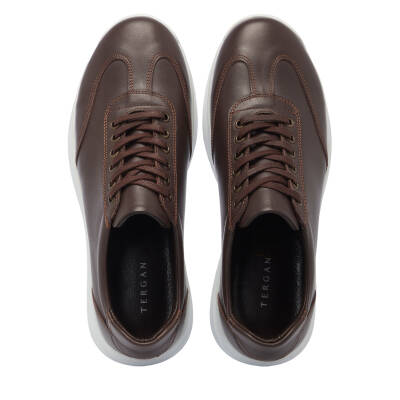 Kahve Deri Erkek Sneaker - E25I1AY57304-A24 - 5