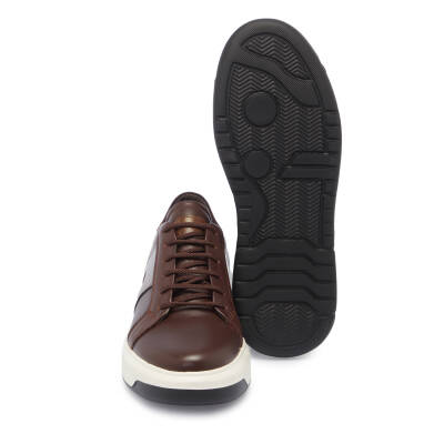 Kahve Deri Erkek Sneaker - E25I1AY57321-A24 - 4