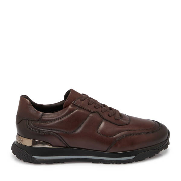 Kahve Deri Erkek Sneaker - E25S1AY57379-A24 - 3