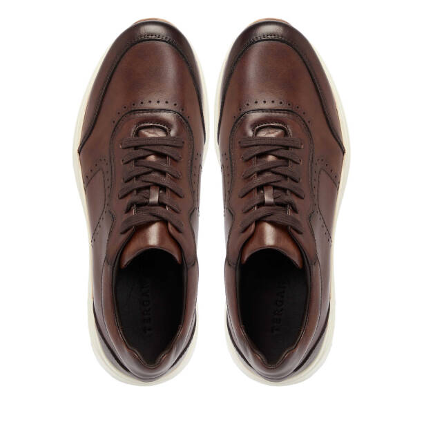 Kahve Deri Erkek Sneaker - E25S1AY57380-A24 - 5