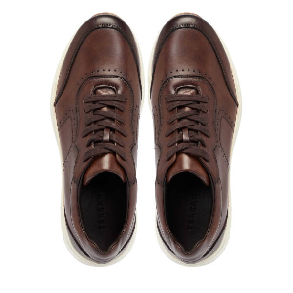 Kahve Deri Erkek Sneaker - E25S1AY57380-A24 - 5