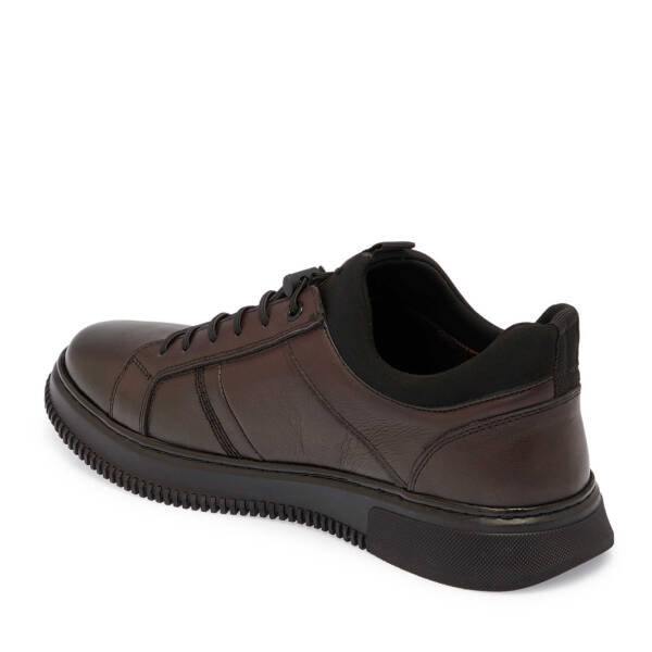 Kahve Deri Erkek Sneaker - E25S1AY57444-A24 - 2