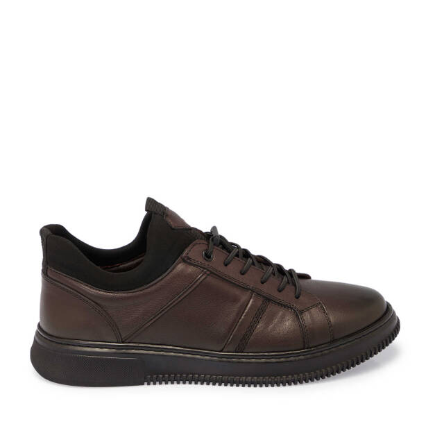 Kahve Deri Erkek Sneaker - E25S1AY57444-A24 - 3