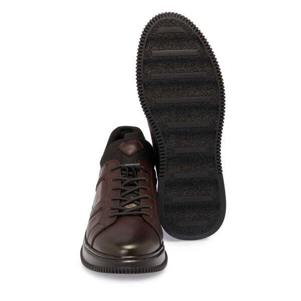 Kahve Deri Erkek Sneaker - E25S1AY57444-A24 - 4