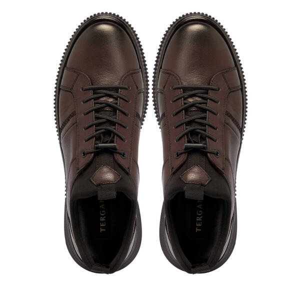 Kahve Deri Erkek Sneaker - E25S1AY57444-A24 - 5