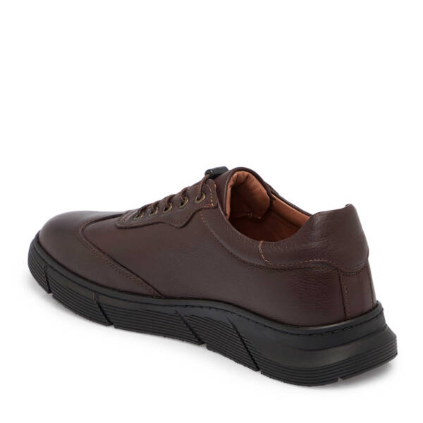 Kahve Deri Erkek Sneaker - E25S1AY57450-A24 - 2