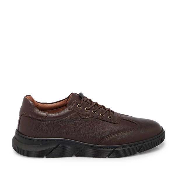 Kahve Deri Erkek Sneaker - E25S1AY57450-A24 - 3