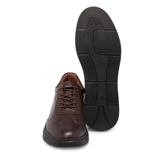 Kahve Deri Erkek Sneaker - E25S1AY57450-A24 - 4