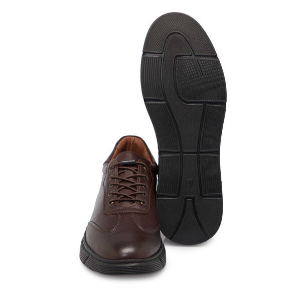 Kahve Deri Erkek Sneaker - E25S1AY57450-A24 - 4
