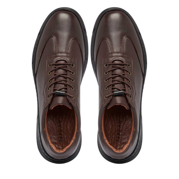 Kahve Deri Erkek Sneaker - E25S1AY57450-A24 - 5