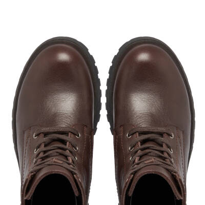 Kahve Deri Kadın Casual Bot - K23K1BT67048-A24 - 5
