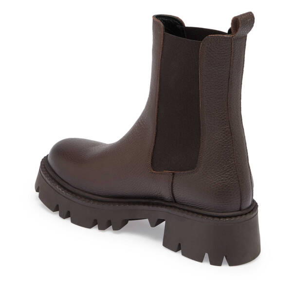 Kahve Deri Kadın Casual Bot - K24K1BT67622-A42 - 2