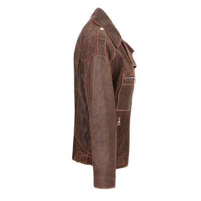 Kahve Deri Kadın Deri Mont - K24KDM320457-U4R - 3