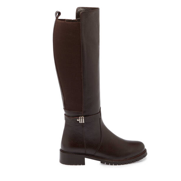 Kahve Deri Kadın Klasik Çizme - K24K1CM67712-A42 - 3