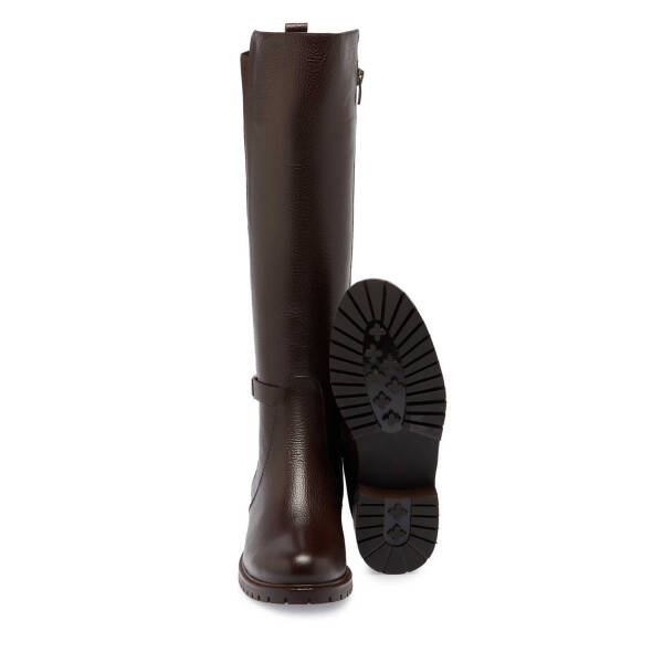 Kahve Deri Kadın Klasik Çizme - K24K1CM67712-A42 - 4