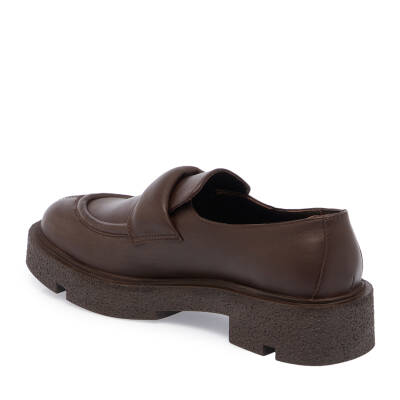  Kahve Deri Kadın Loafer - K23S1AY66811-A24 - 2