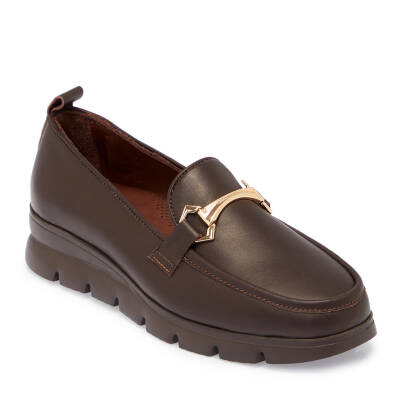 Kahve Deri Kadın Loafer - K25S1AY68243-A24 