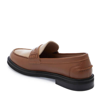 Kahve Deri Kadın Makosen - K25I1AY68052-G36 - 2