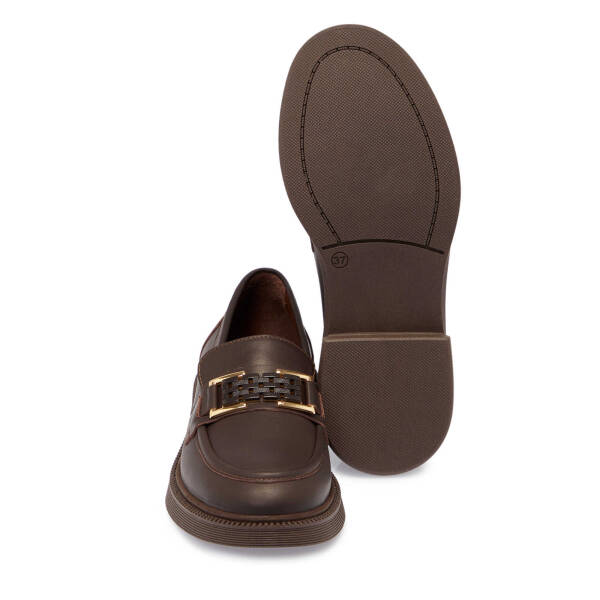 Kahve Deri Kadın Makosen - K25S1AY68245-A24 - 4