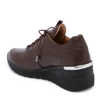 Kahve Deri Kadın Sneaker - K24S1AY67512-A24 - 2