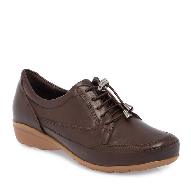 Kahve Deri Kadın Sneaker - K24S1AY67626-A24 
