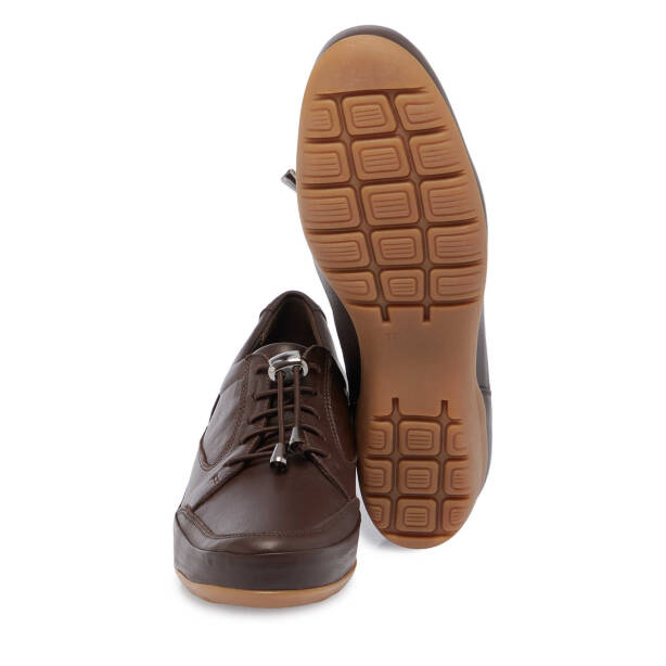 Kahve Deri Kadın Sneaker - K24S1AY67626-A24 - 4