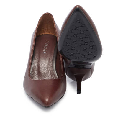 Kahve Deri Kadın Stiletto - K24S1AY67736-A24 - 4