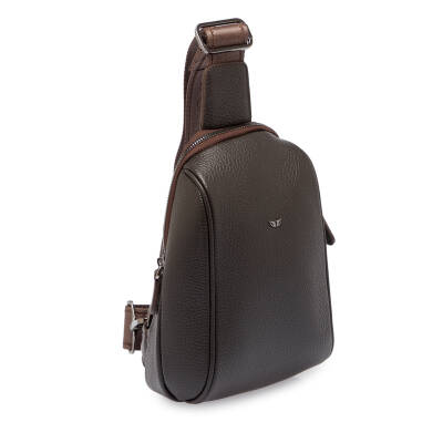 Kahve Deri Unisex Çapraz Askılı Çanta - S1AC00021511-A42 - 2