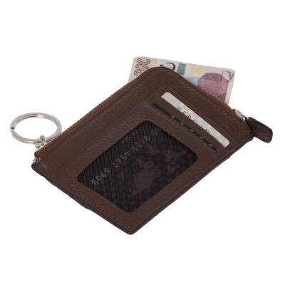 Kahve Deri Unisex Kredi Kartlık - S1KK00000265-S8G - 2