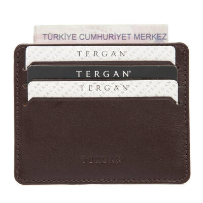 Kahve Deri Unisex Kredi Kartlık - S1KK00001050-D06 - 2
