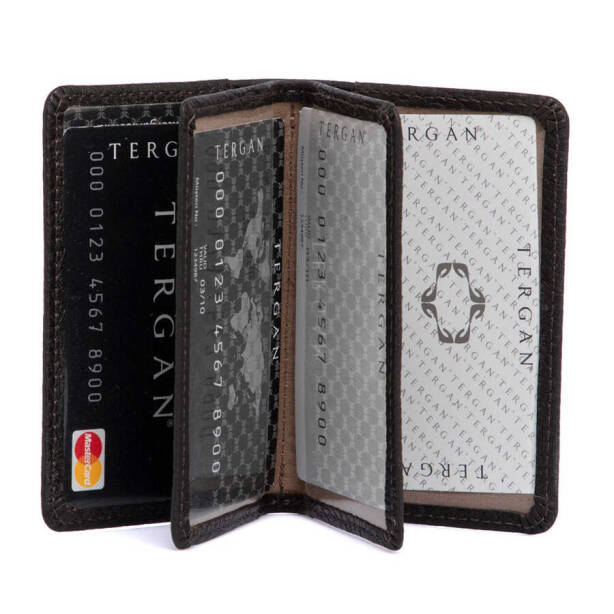 Kahve Deri Unisex Kredi Kartlık - S1KK00001601-A42 - 2