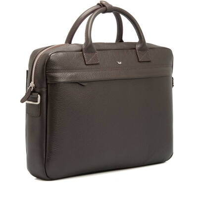 Kahve Deri Unisex Laptop Çantası - S1LC00002897-A42 - 2