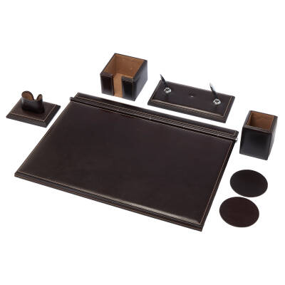 Kahve Deri Unisex Sümen Takımı - S1SU00004533-A98 - 2