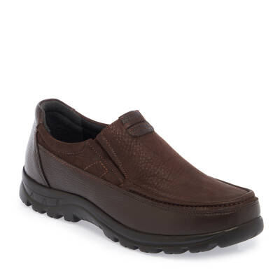 Kahve Nubuk Deri Erkek Casual Ayakkabı - E24S1AY56996-A39 