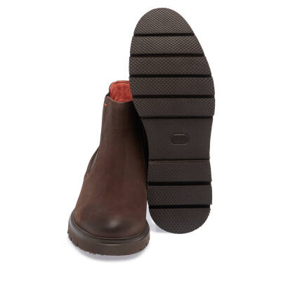 Kahve Nubuk Deri Erkek Casual Bot - E23K1BT56369-A39 - 4