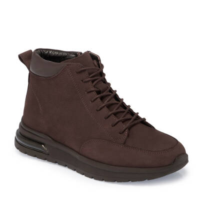 Kahve Nubuk Deri Erkek Casual Bot - E24K1BT57030-A39 - 1