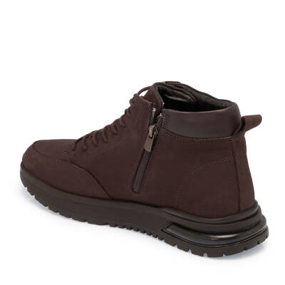  Kahve Nubuk Deri Erkek Casual Bot - E24K1BT57030-A39 - 2