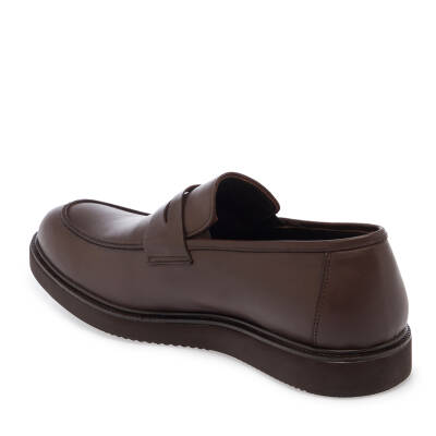 Kahve Nubuk Deri Erkek Loafer - E24S1AY57120-A24 - 2