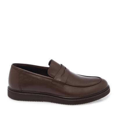 Kahve Nubuk Deri Erkek Loafer - E24S1AY57120-A24 - 3