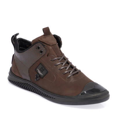  Kahve Nubuk Deri Erkek Sneaker - E23S1AY56455-A39 