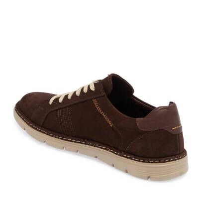 Kahve Nubuk Deri Erkek Sneaker - E24I1AY56777-A39 - 2