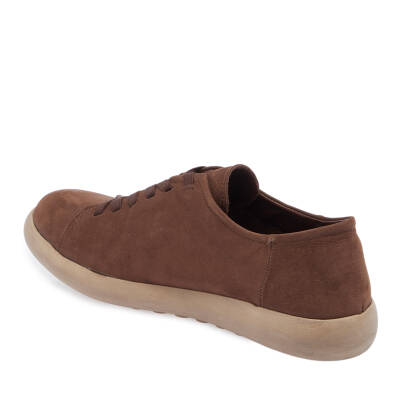  Kahve Nubuk Deri Erkek Sneaker - E24I1AY56824-A39 - 2