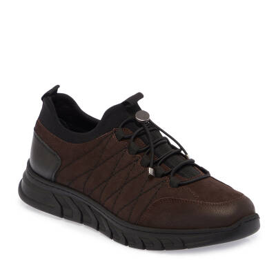  Kahve Nubuk Deri Erkek Sneaker - E24S1AY56980-A39 