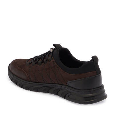  Kahve Nubuk Deri Erkek Sneaker - E24S1AY56980-A39 - 2