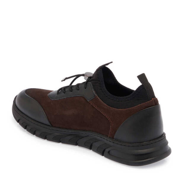 Kahve Nubuk Deri Erkek Sneaker - E24S1AY56981-A39 - 2