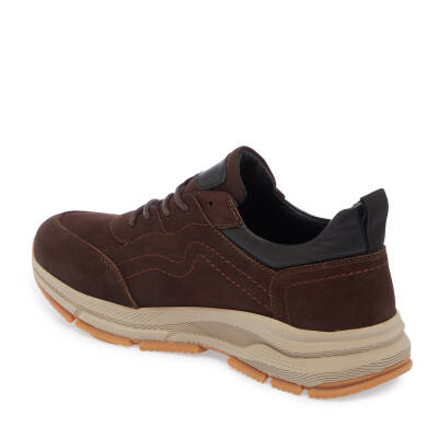  Kahve Nubuk Deri Erkek Sneaker - E24S1AY56982-A39 - 2