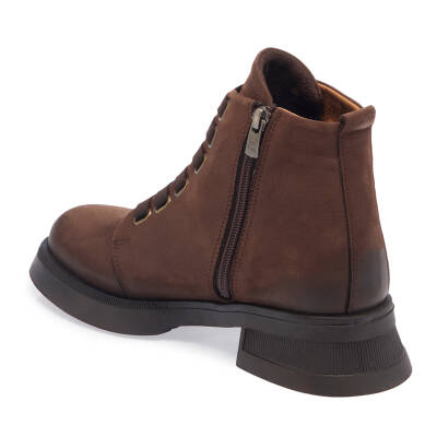Kahve Nubuk Deri Kadın Casual Bot - K23K1BT66964-A39 - 2
