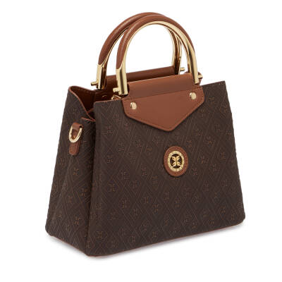 Kahve Print Kadın Çapraz Askılı Çanta - S25Y1PR09177-R9C - 2
